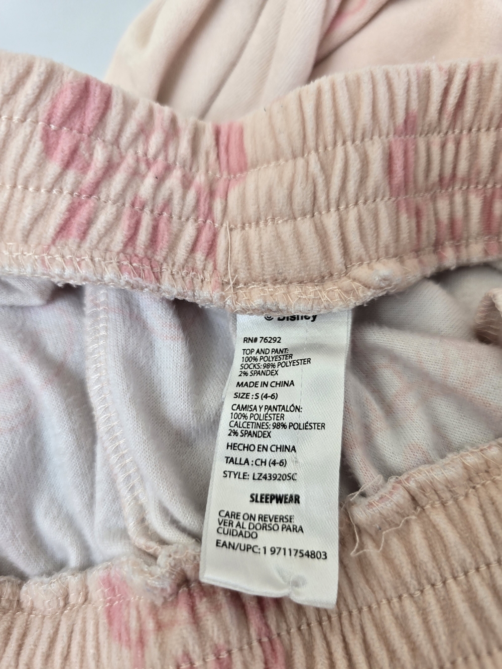 Disney Pink Minnie Mouse Pajama Bottoms B22 - Picture 3 of 5